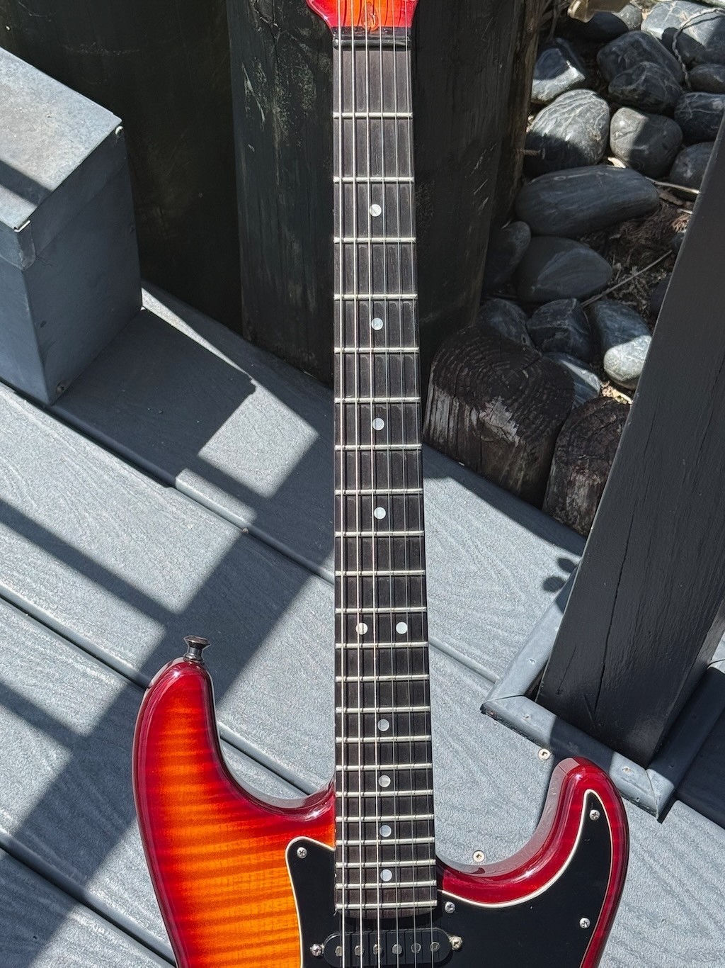 1994 Fender Stratocaster Custom Shop Set-Neck Flame Top 1 of a kind & Minty !
