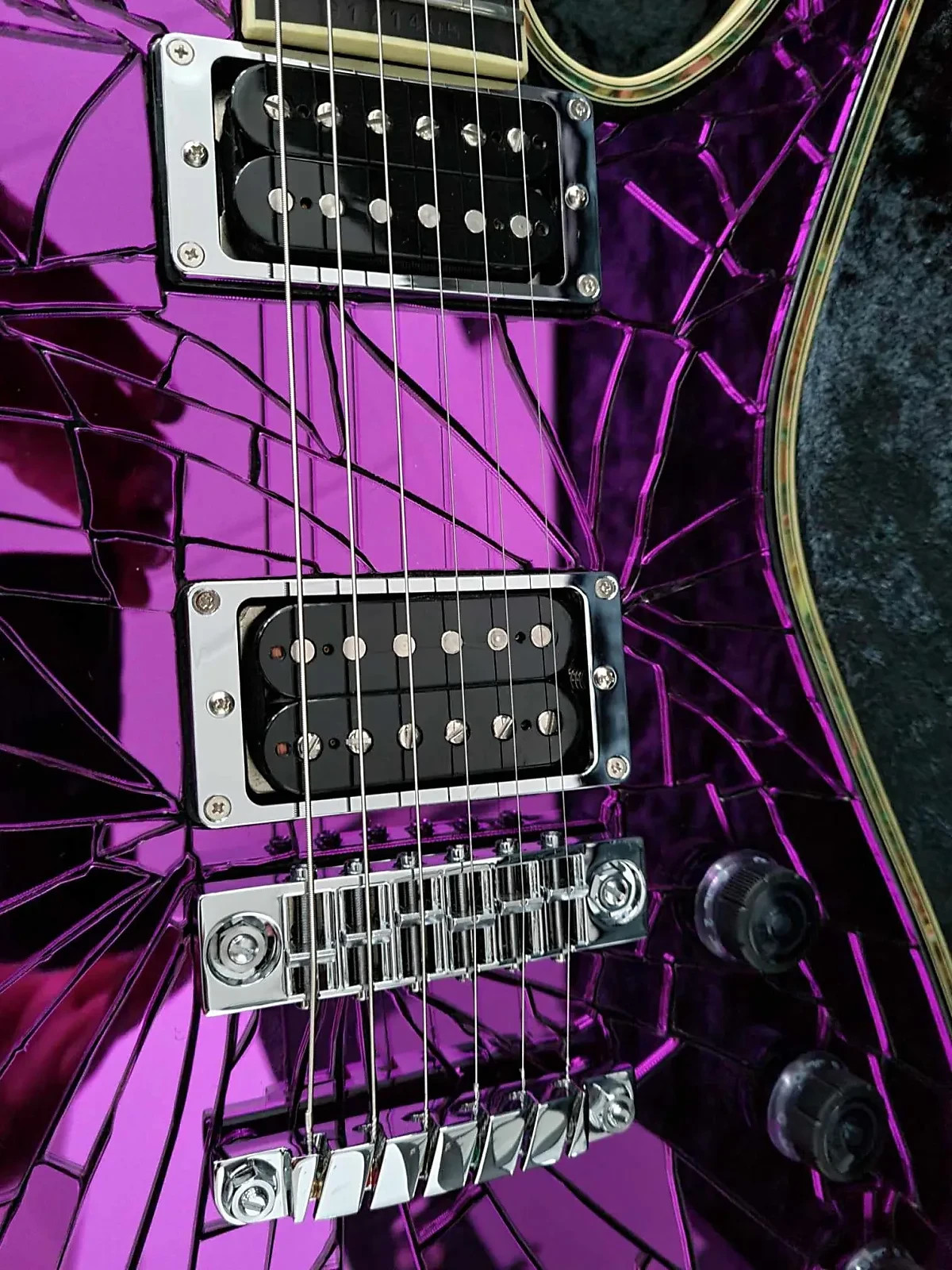 Ibanez Iceman Paul Stanley PS2CM Purple Cracked Mirror Built by Sugi in Japan