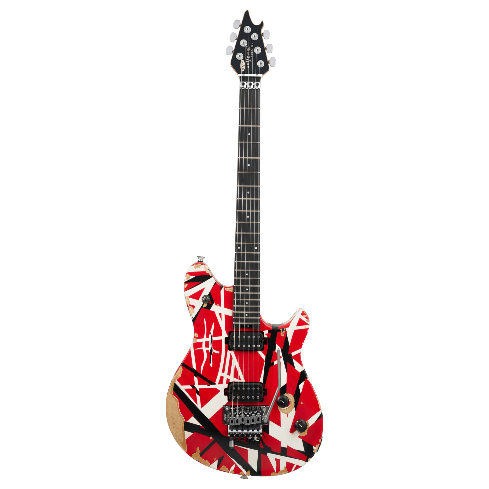 Used EVH Limited Edition Wolfgang Special Guitar – Red w/Black & White Stripes