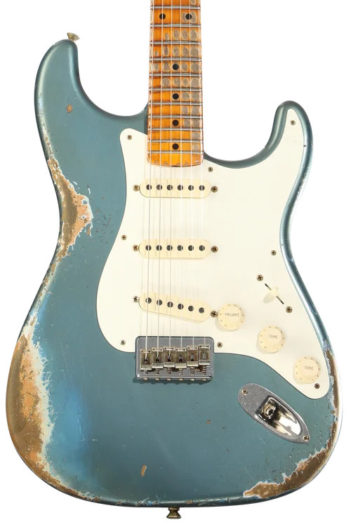Fender Custom Shop 1956 Hardtail Stratocaster Heavy Relic Electric Guitar – Lake