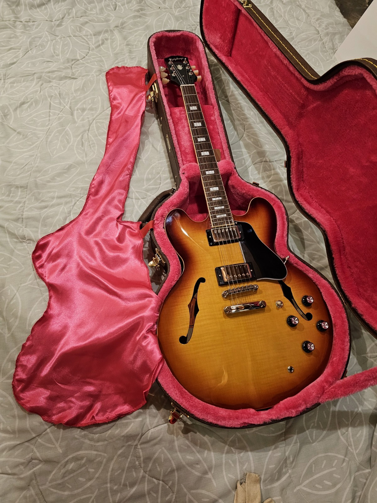 Epiphone Inspired By Gibson Es 335 Figured Ice Tea Burst