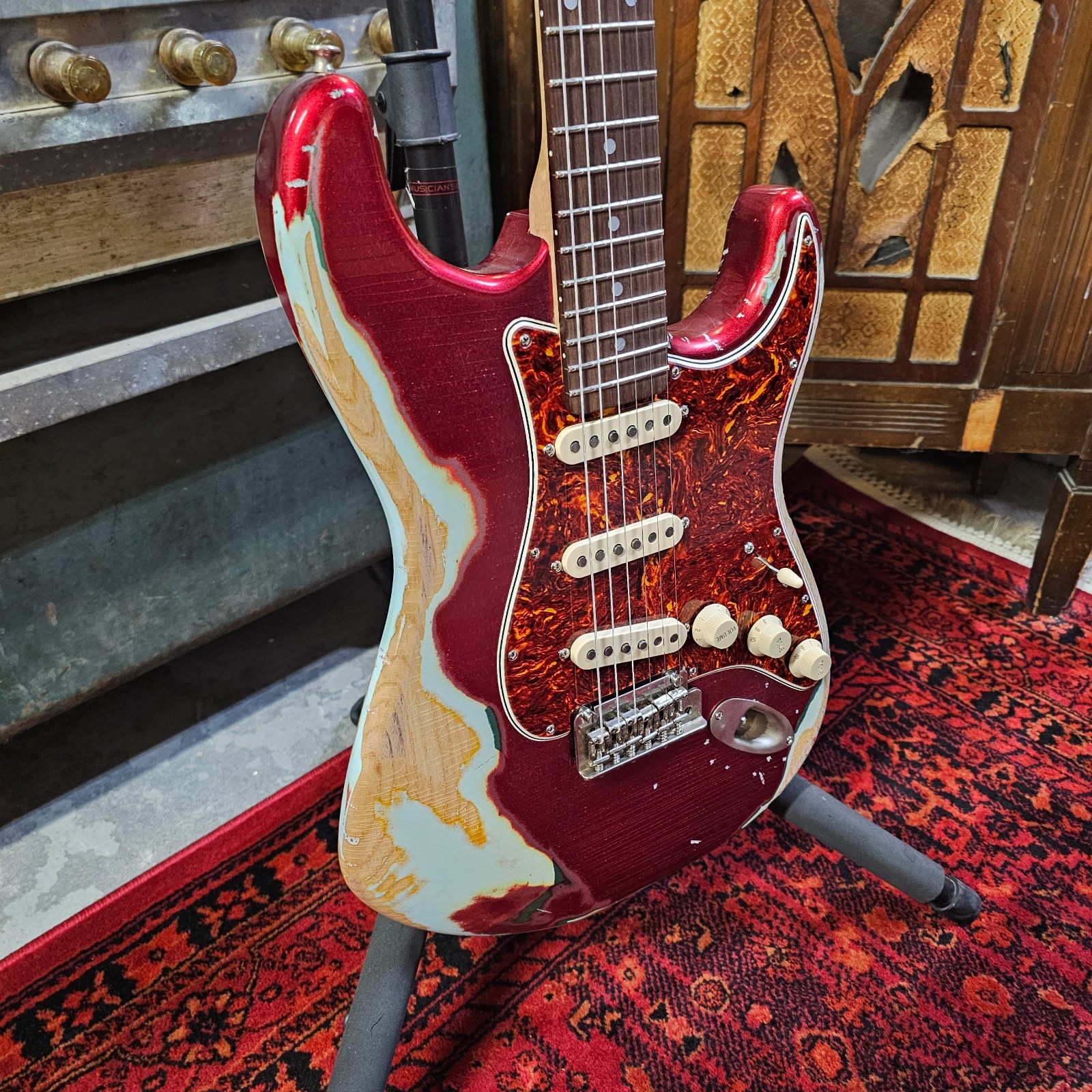 2026 Echopark Echocaster 64′ Candy Apple Red Aged Nitro Finish
