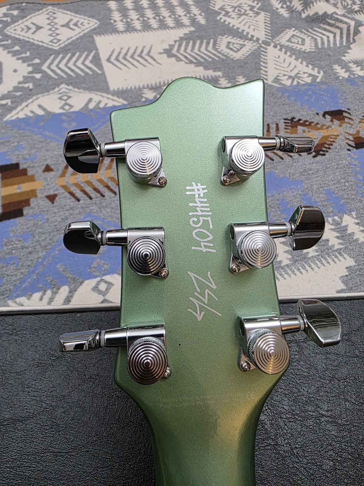 Reverend Sensei Jr Electric Guitar Metallic Sage Green P90 w/ Hard Case Rare