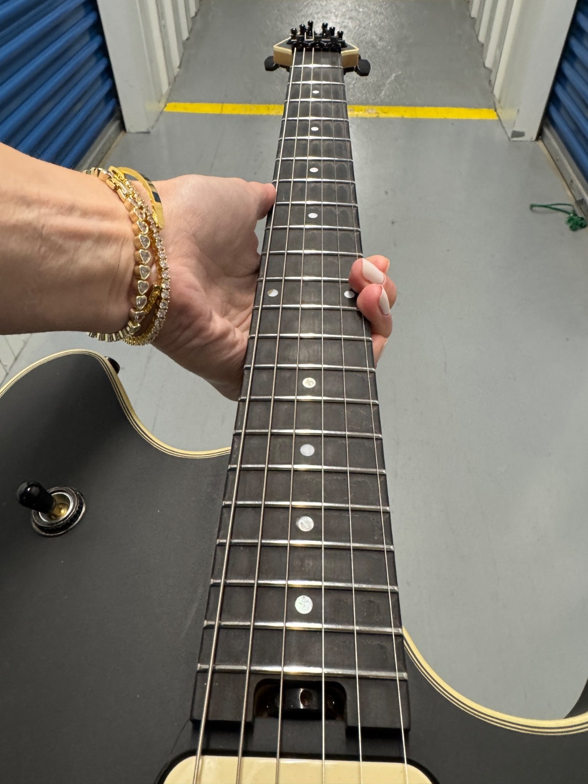 EVH Wolfgang USA Signature Black Stealth Satin / Ebony (Three Finish Cracks)