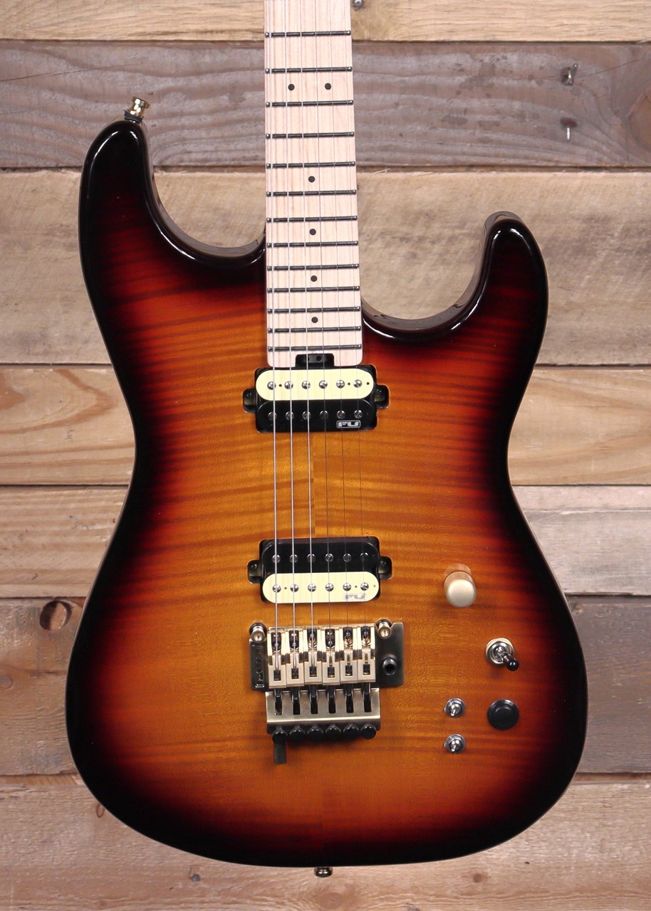 FU-Tone FU PRO Electric Guitar 2-Tone Tobacco Sunburst w/ Gigbag