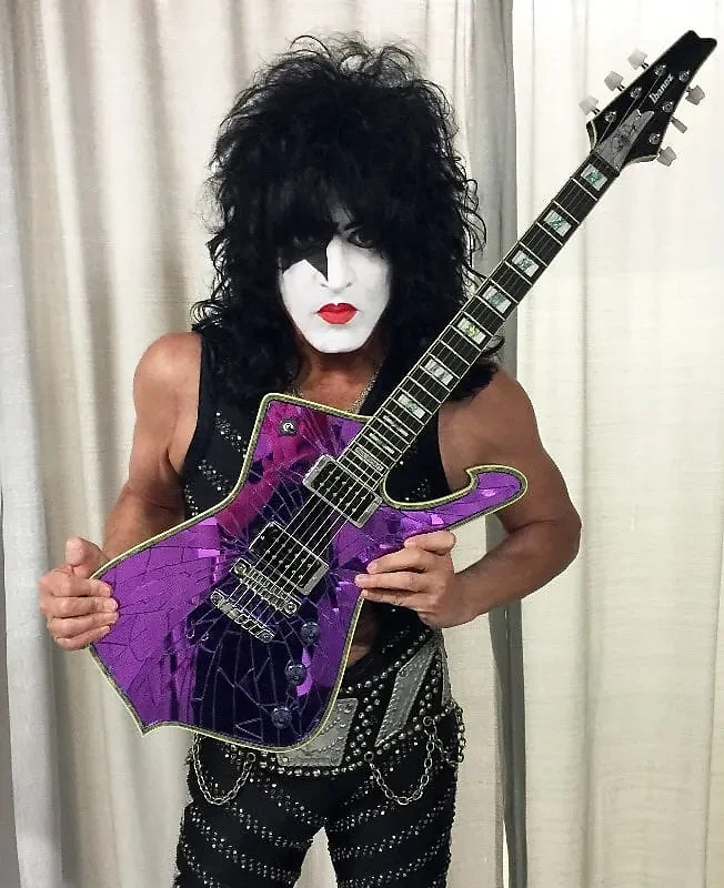 Ibanez Iceman Paul Stanley PS2CM Purple Cracked Mirror Built by Sugi in Japan