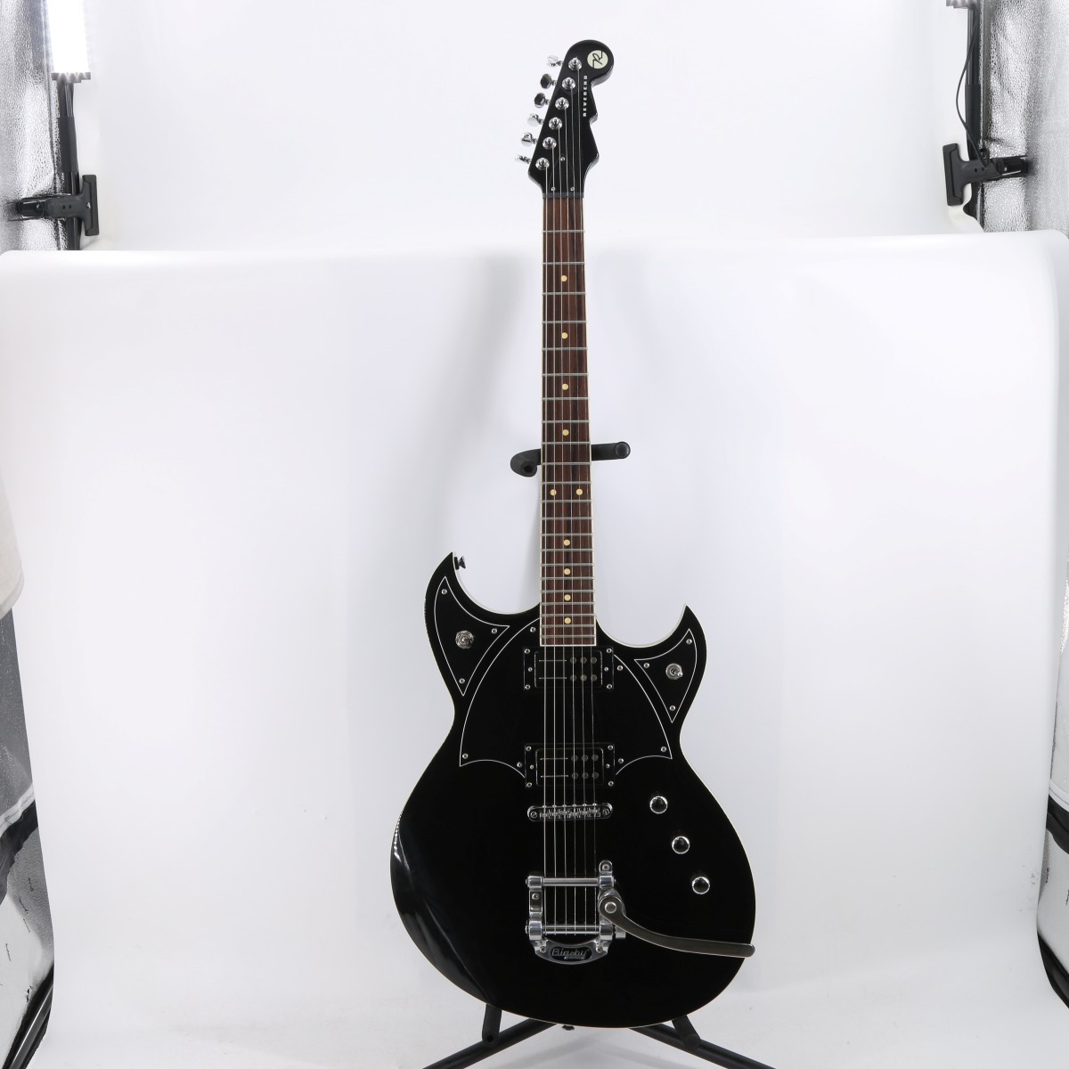 REVEREND Reeves Gabrels Spacehawk Black Right Handed Electric Guitar (FPP012115)