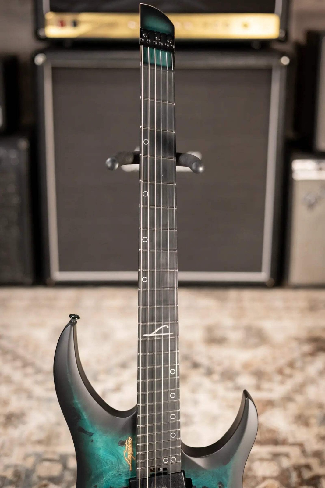 Legator Ghost G6FSS-DS Super Shred 6-String Multi-Scale Electric Guitar – Dark S
