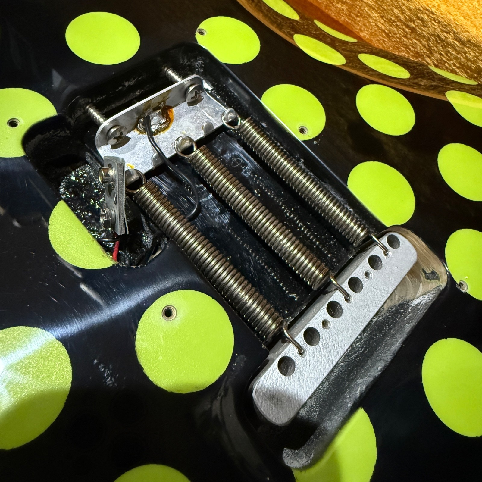 1997 Buddy Guy 1 of 1 Prototype Stratocaster Black/Green Polka Dot