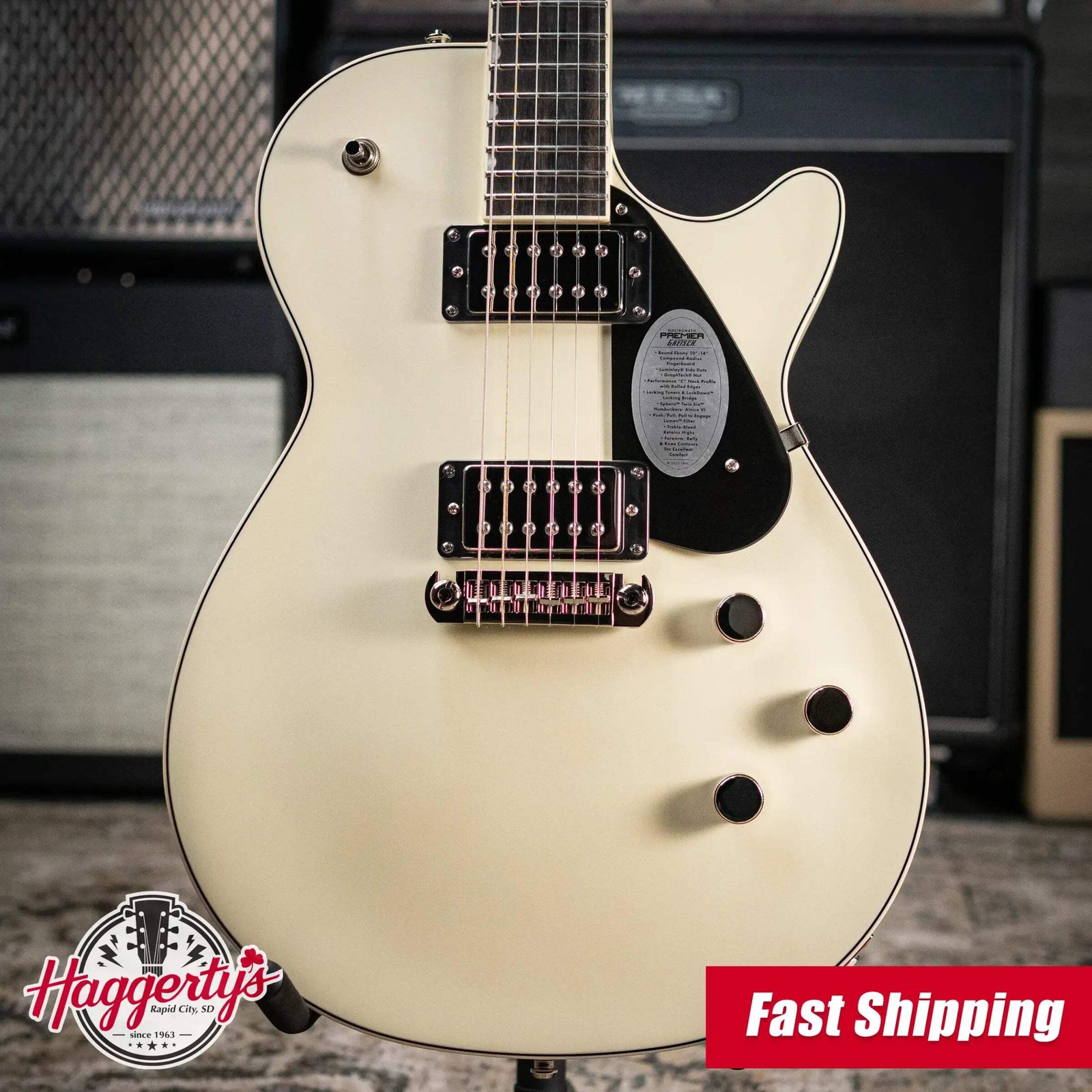 Gretsch Electromatic Premier Jet Electric Guitar – Vintage Pearl