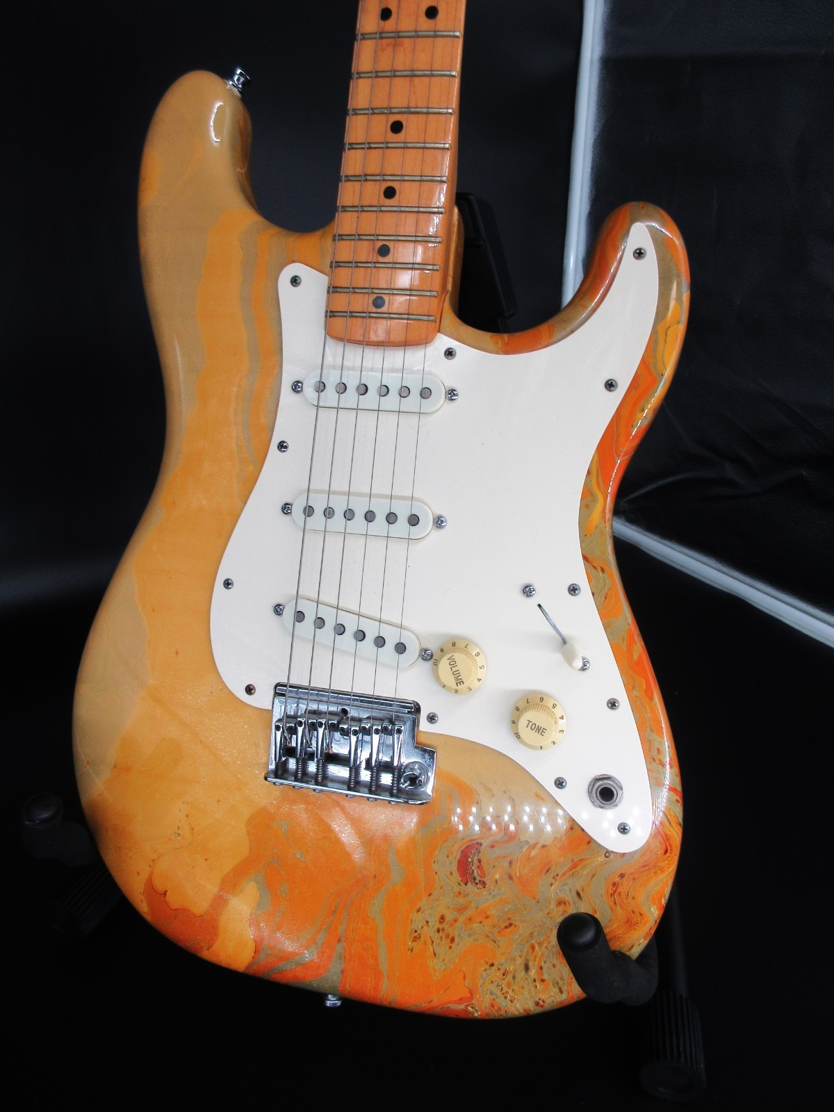 Collection of 1984 Fender Marble AKA “Bowling Ball” Stratocasters