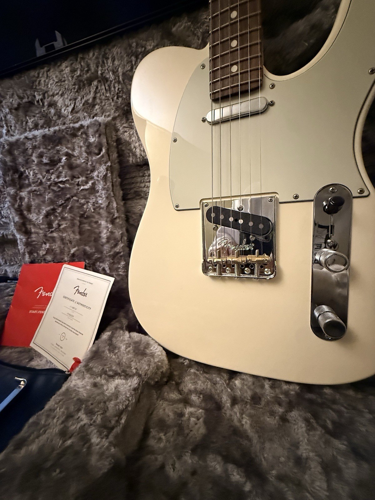 2018 Fender Pro Am Telecaster Oly.White/rosewood Fretboard flawless!!!