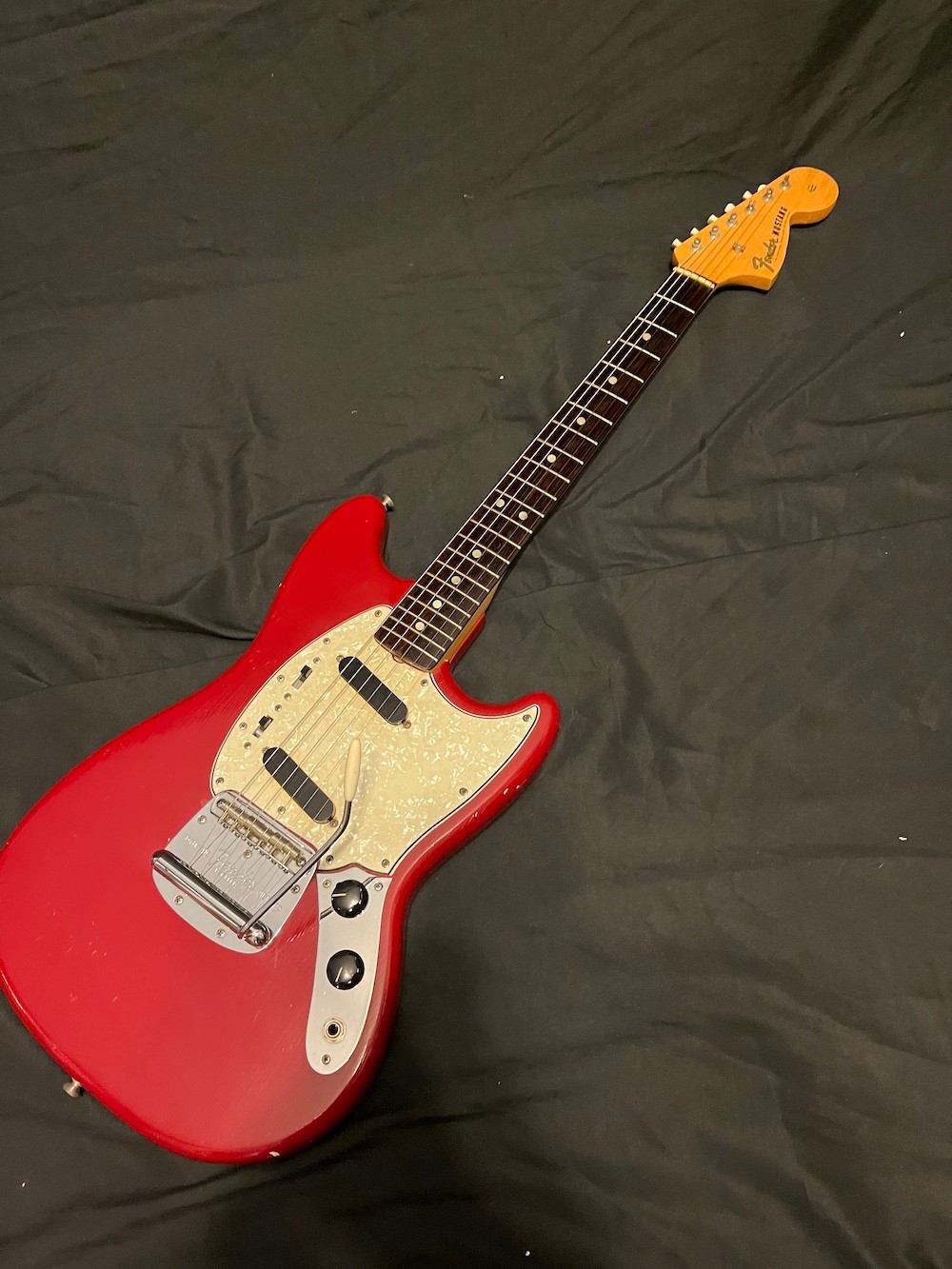 1966 Vintage Fender Mustang Guitar in Dakota Red W/OHSC
