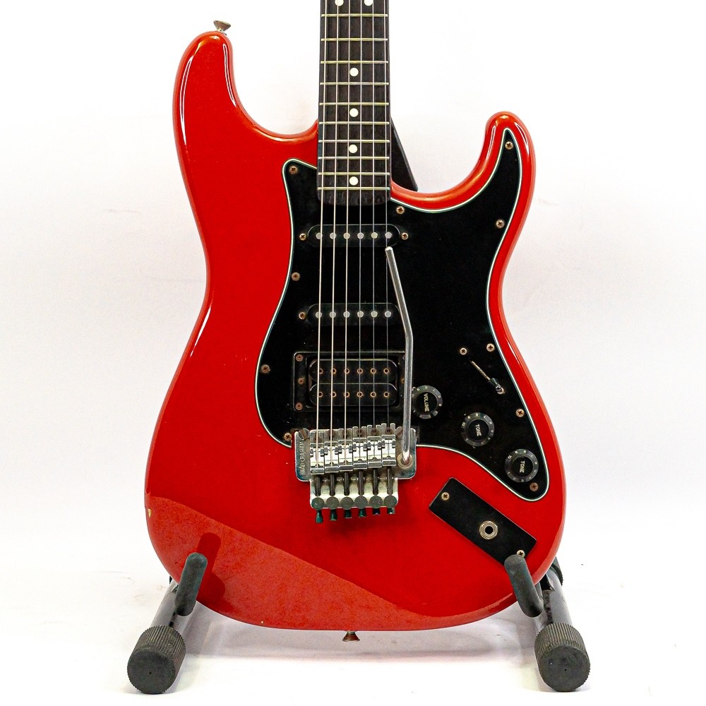1980s Fernandes ST-40 Electric Guitar – Red – Made in Japan – Modified w/ Gigbag