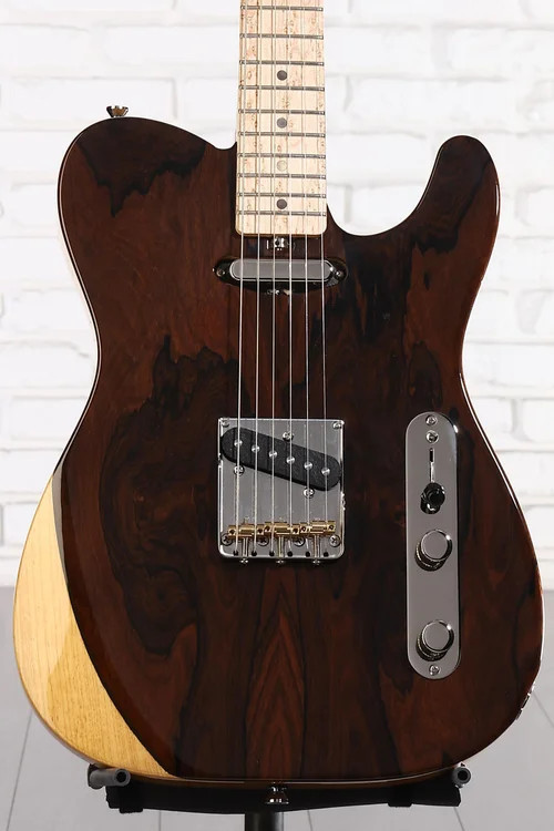 Larrivee Baker-T Pro Electric Guitar, “Standard U” Neck – Natural Ziricote