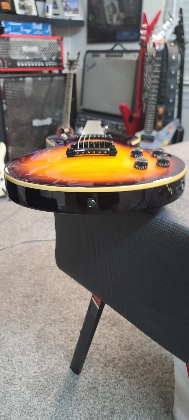 Dean Evo Select 2008 Vintage Sunburst Flame Maple Top Great Cond