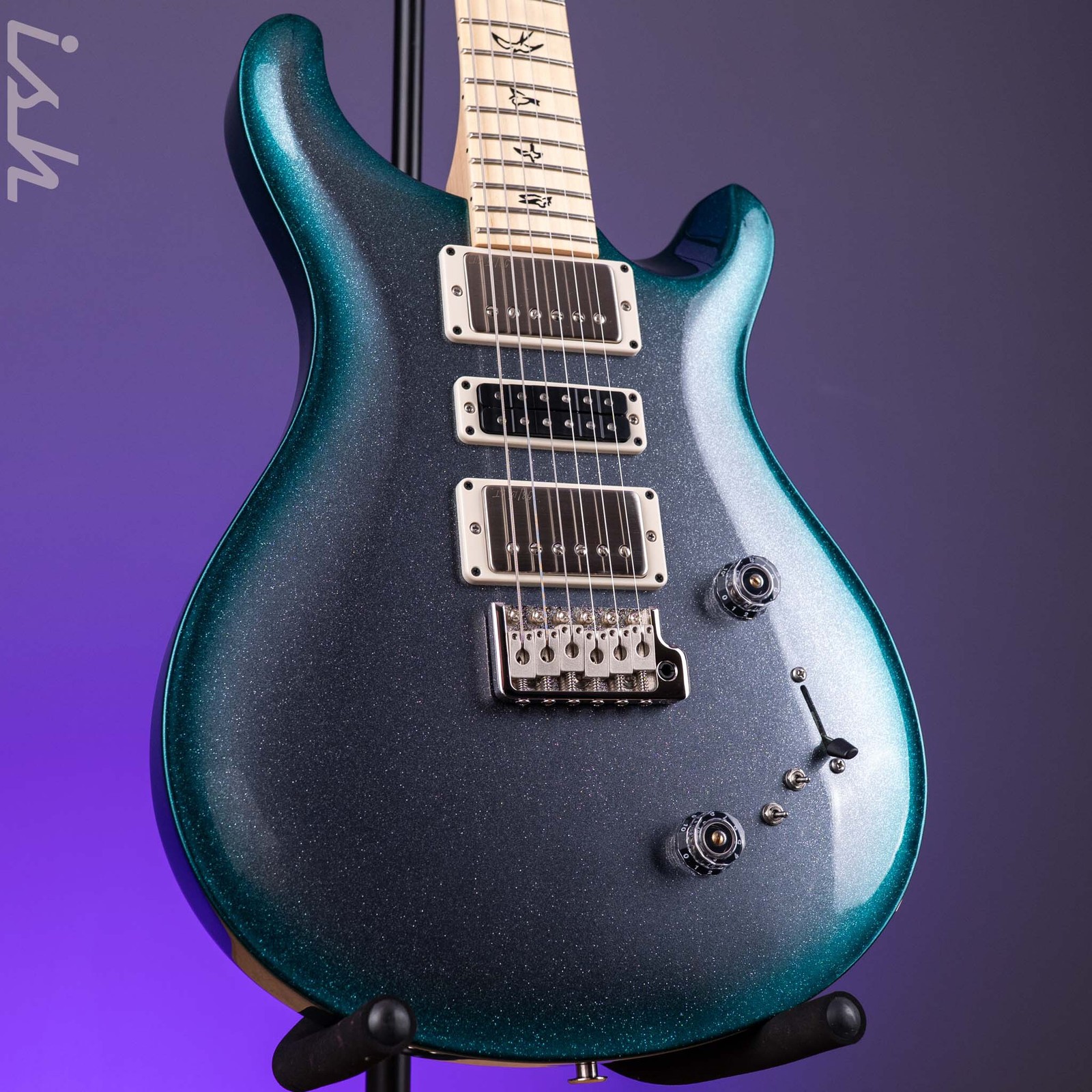 PRS Swamp Ash Special Sprayer’s Choice Silver Holoflake Green Burst