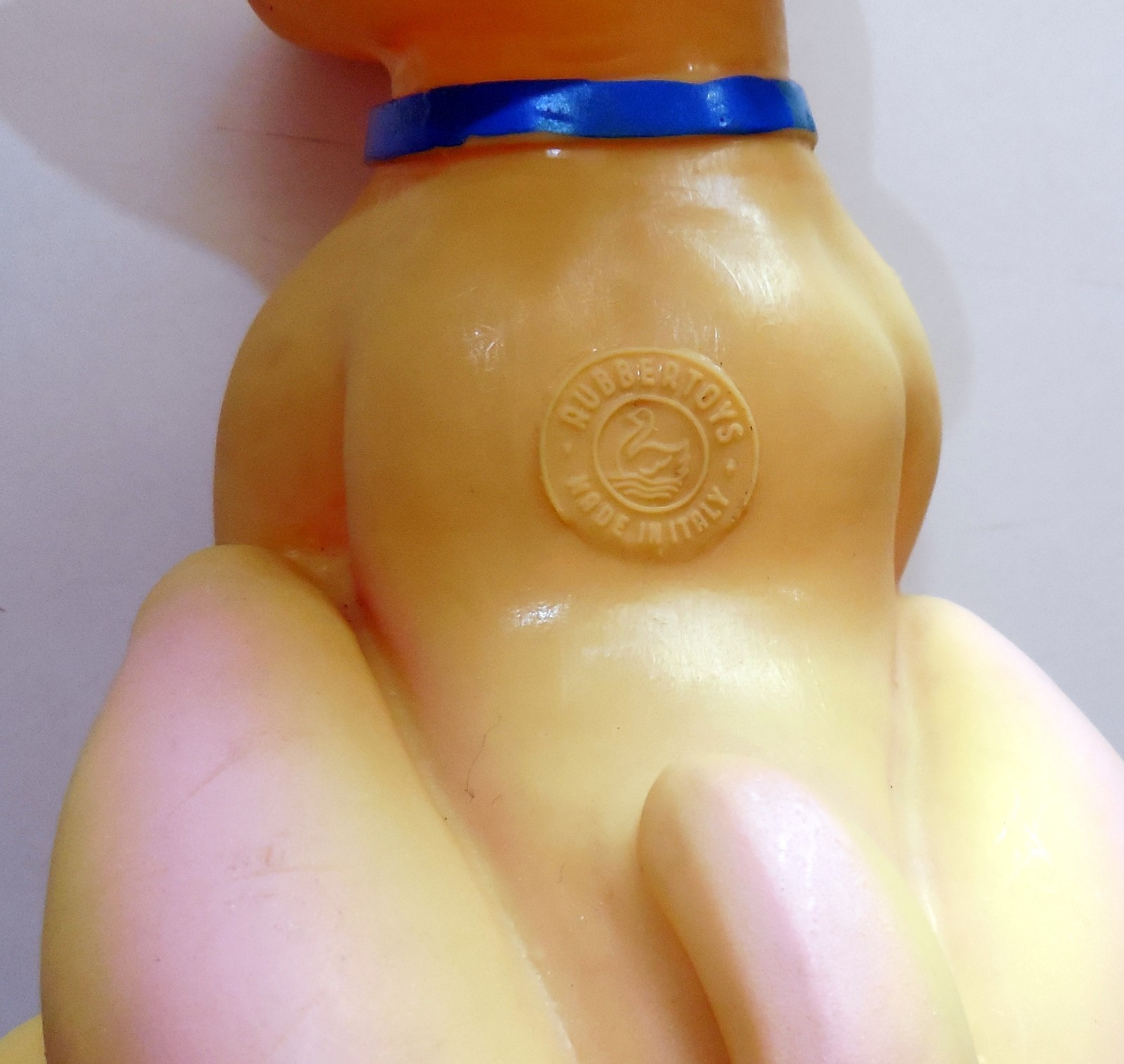 VINTAGE RUBBER TOY SQUEAK BIG DOG PUPPY DOGGIE MADE IN ITALY 1960s RUBBERTOYS