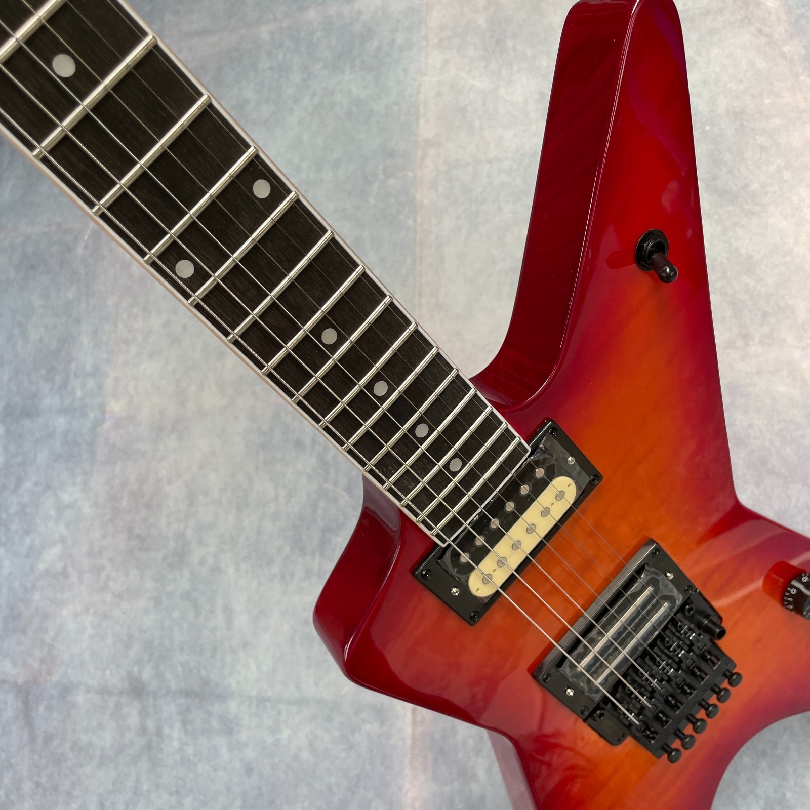 Red Dime Washbun Electric Guitar Rosewood Fretboard HH W/Floyd Free Ship 30days
