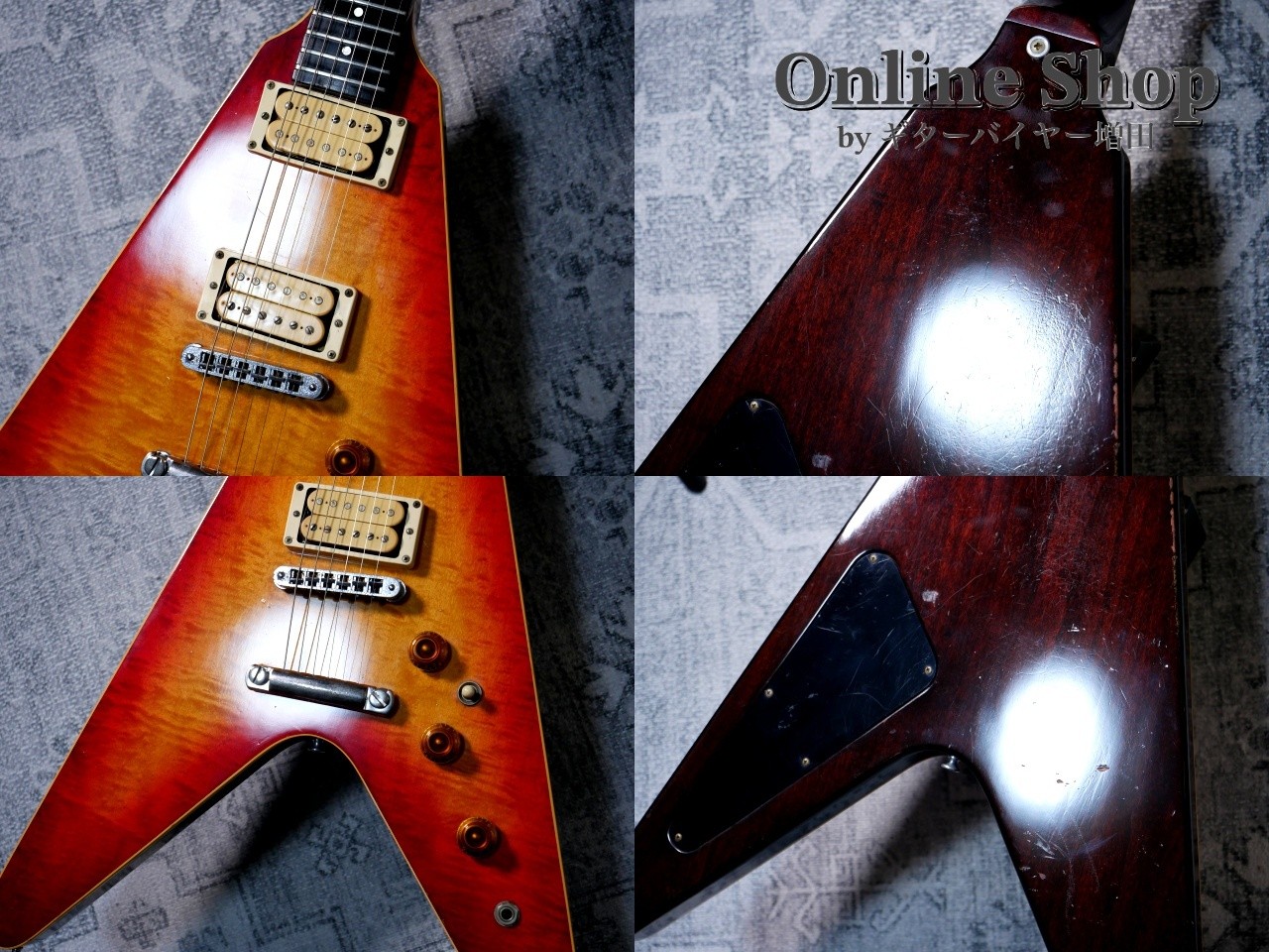 Gibson The V CMT Cherry Sunburst 1981 Electric Guitar Used Shipping From Japan