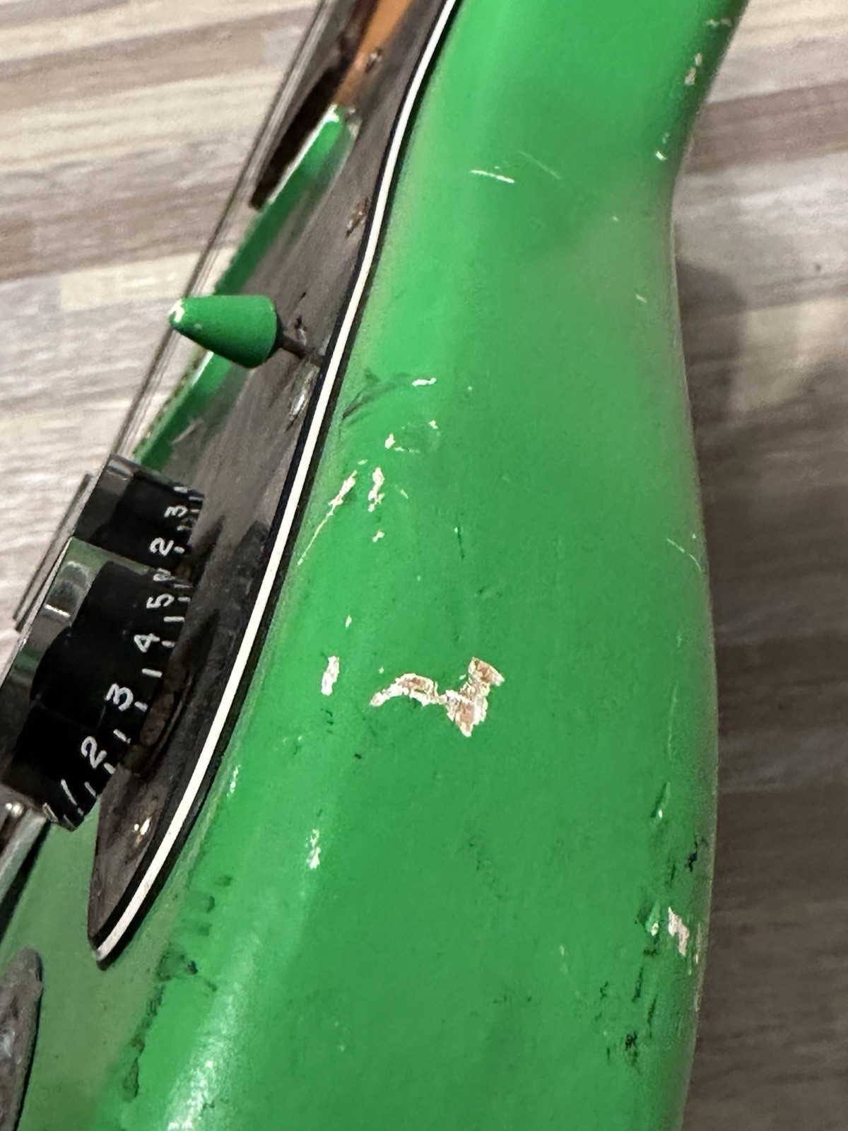 Strat Style Electric Guitar w/ Fender Squier Neck – Custom Green Player