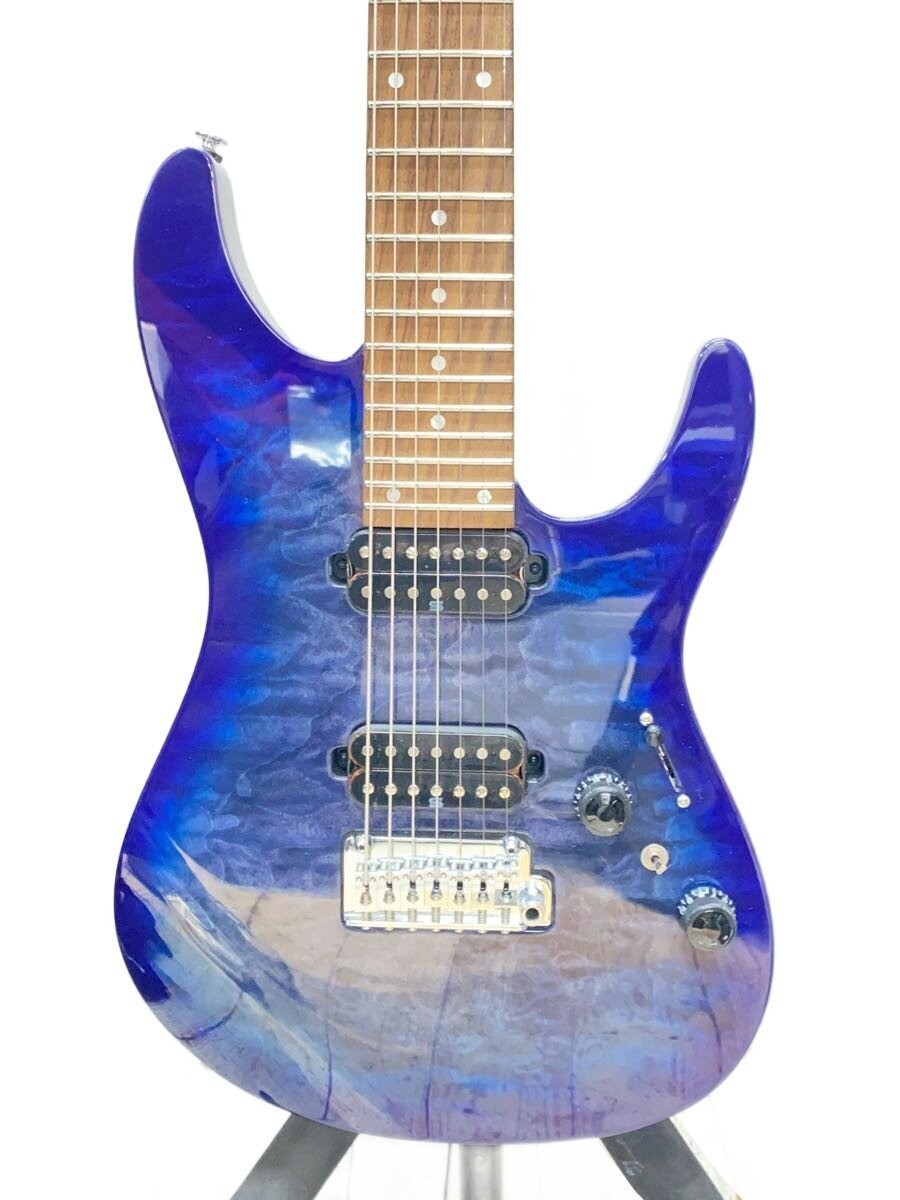 Ibanez Az Premium/7 String Electric Guitar/Strat Type/Blue/2S/Steel Saddle/Az427