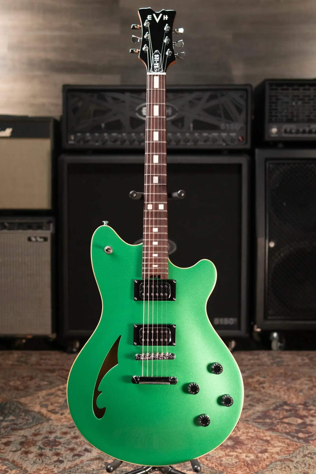 EVH SA-126 Standard Semi-Hollowbody Electric Guitar – Pelham Green