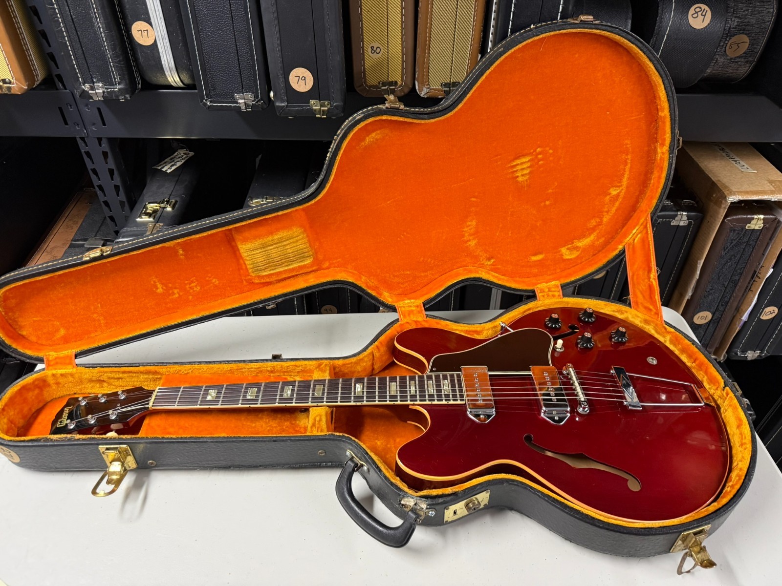 1967 Gibson ES-330 Sparkling Burgundy 100% Original Very Good Condition (271)