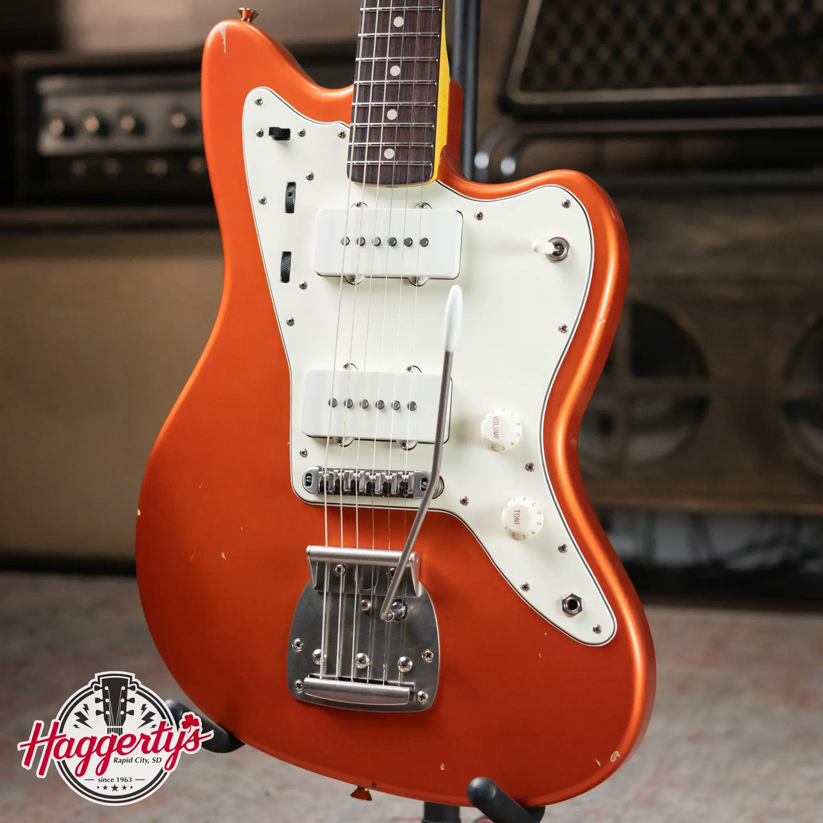 Nash JM-63 Electric Guitar – Candy Tangerine with Hardshell Case