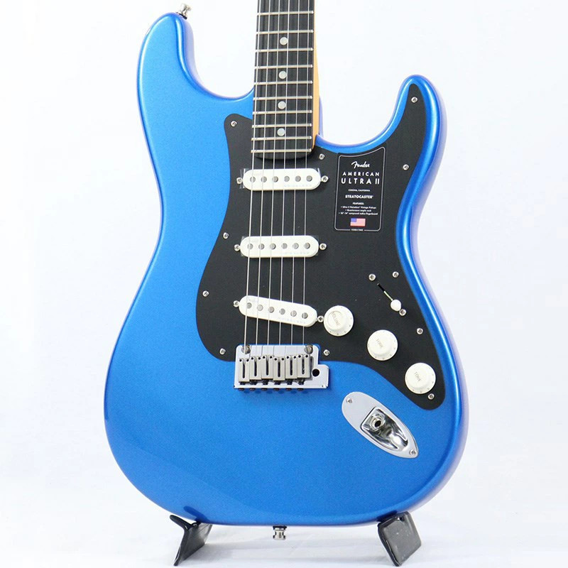 New Fender USA American Ultra II Stratocaster (Noble Blue/Ebony) 795478 Guitar