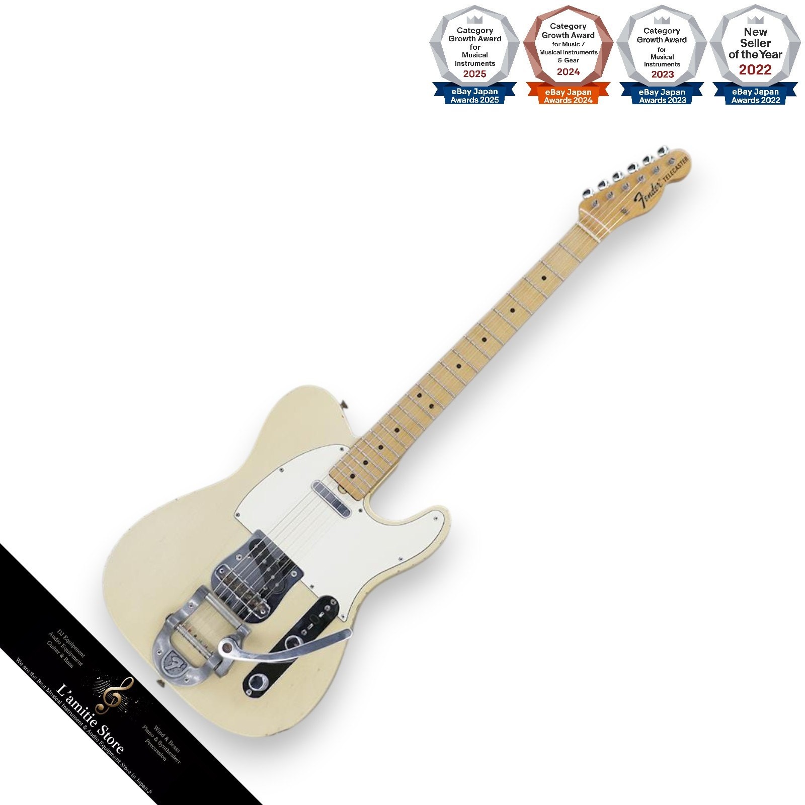 Fender Telecaster ’68 with Bigsby Tremolo Maple Fingerboard Electric Guitar