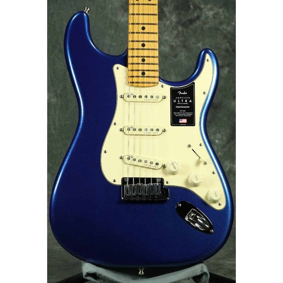 Fender Electric guitar American Ultra Stratocaster Maple Fingerboard Cobra Blue