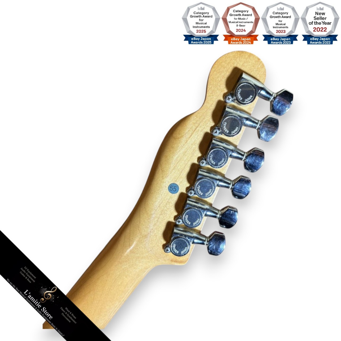 Fender Japan TL7255 Electric Guitar with Wear and Replaced Parts
