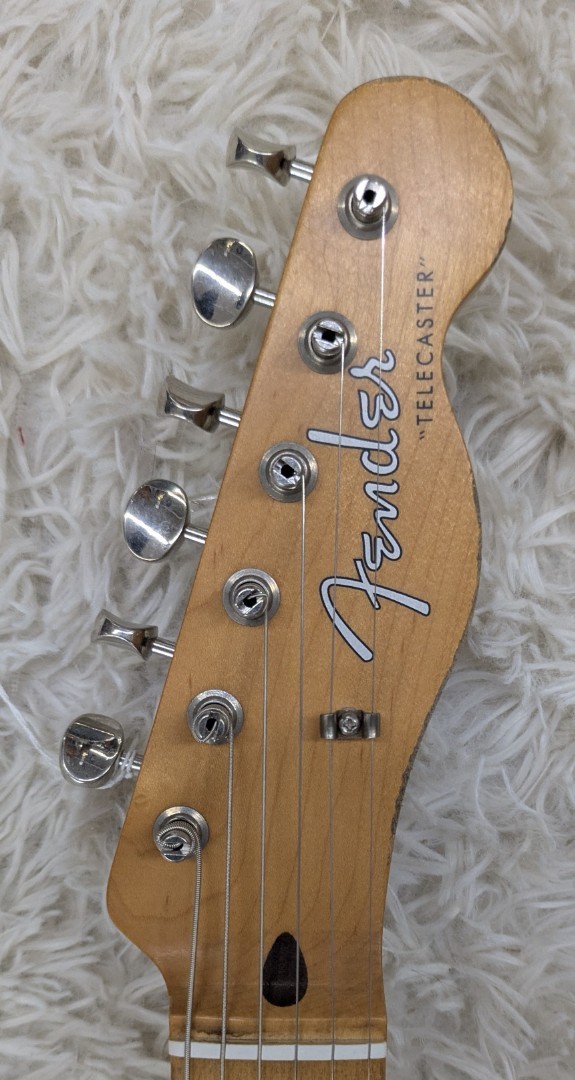 Fender J Mascis Telecaster Elec. Guitar, Maple Neck, Bottle Rocket Blue Flake