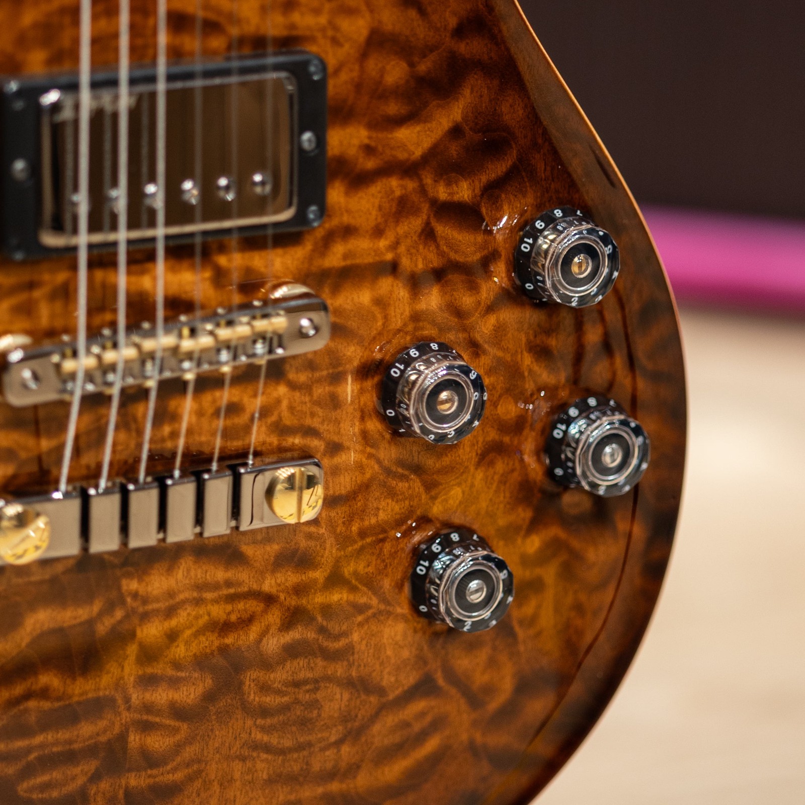 PRS Wood Library McCarty 594 Singlecut 10-Top – Orange Tiger Quilt