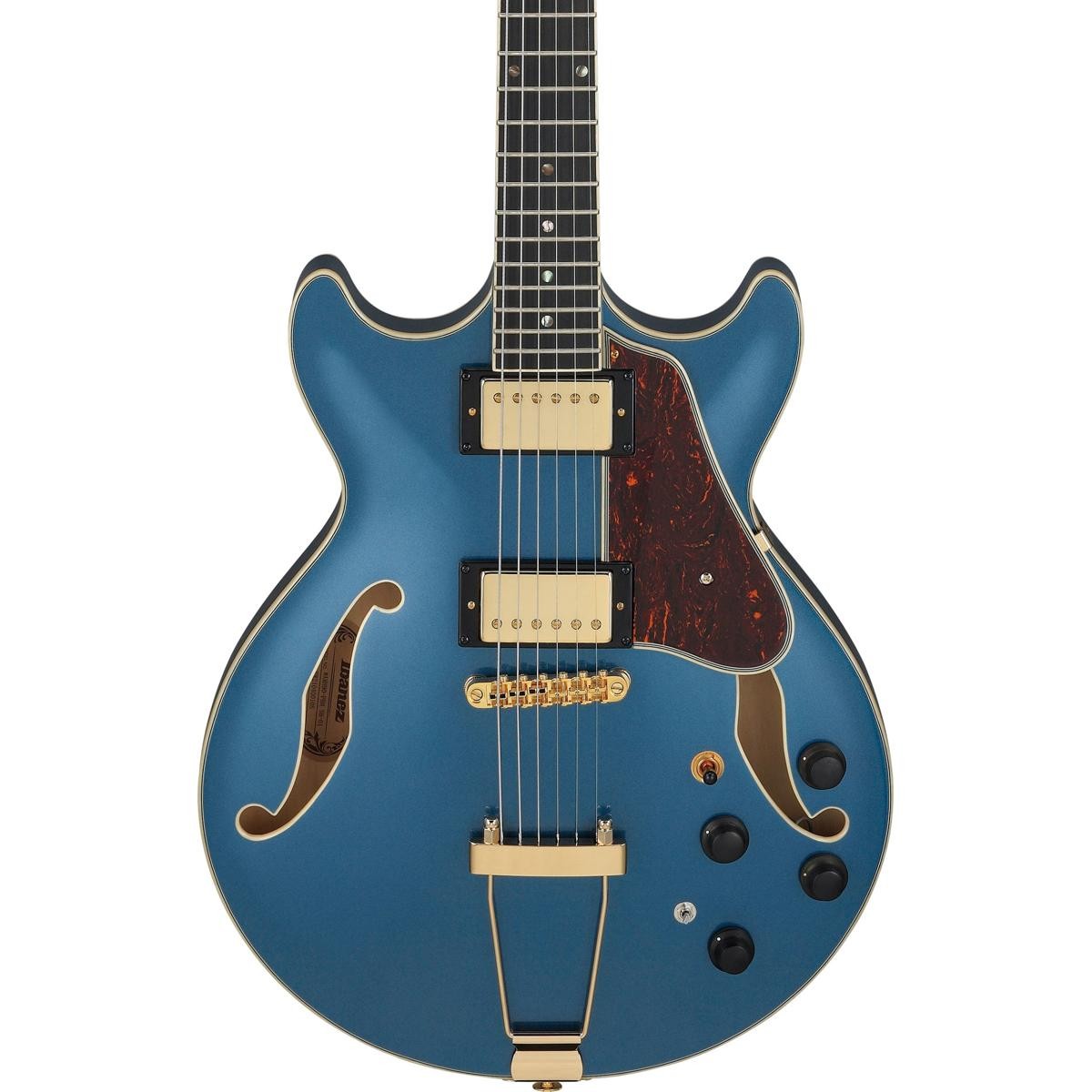 Ibanez AM Artcore Expressionist AMH90 Hollow-Body Electric Guitar, Prussian Blue