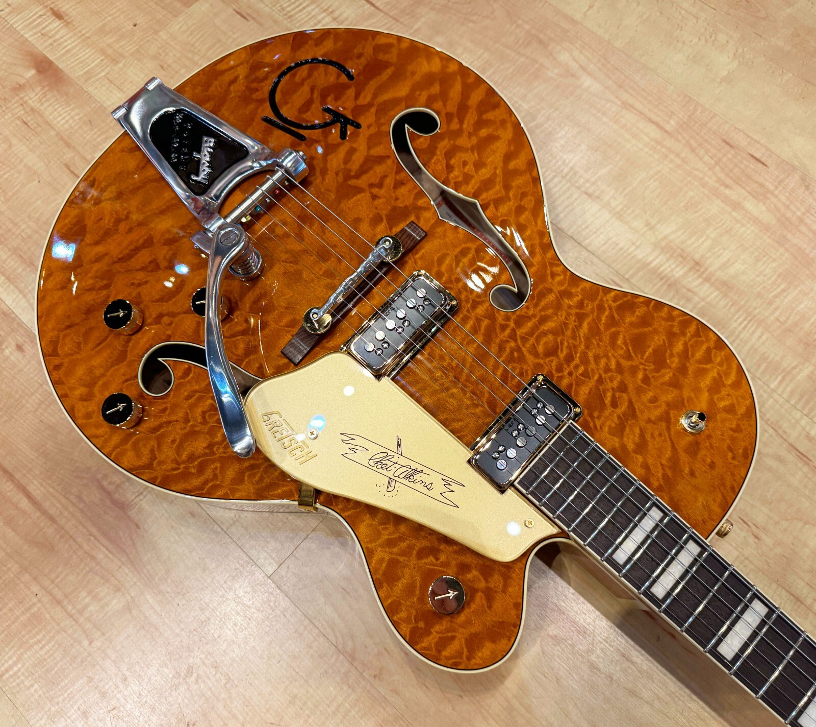 Gretsch G6120TGQM-56 Limited Edition Quilt Classic Chet Atkins Hollow Body