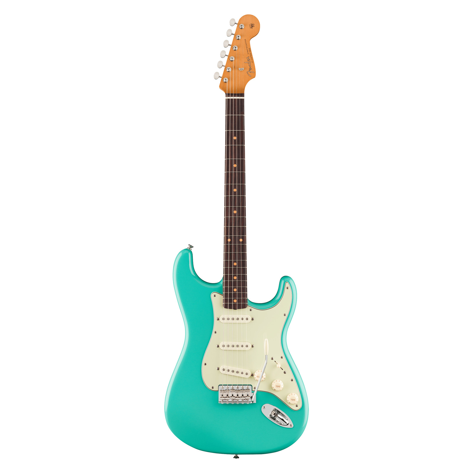 Fender Vintera III Early ’60s Stratocaster Electric Guitar – Surf Green Metallic