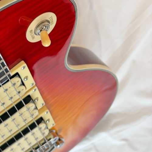 Left Hand Electric Guitar Ace Signature 3 Pickups Cherry Rosewood Fingerboard