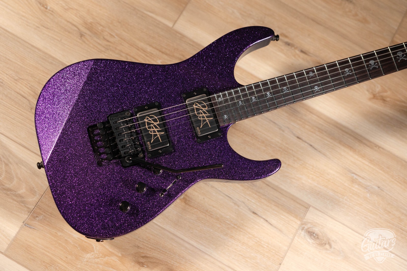 ESP KH-2 Kirk Hammett Signature Custom Shop Guitar – Purple Sparkle