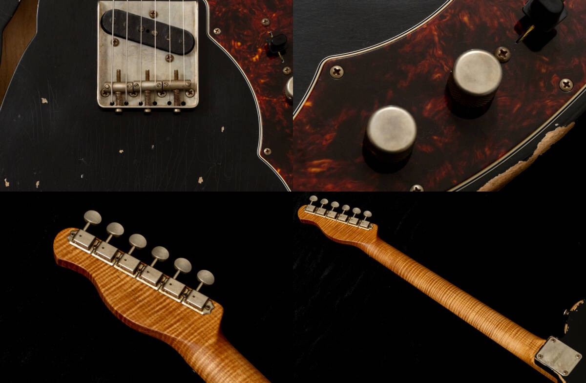 New Xotic / Xtc-1 Thinline Black Heavy Aged Master Grade Neck 2.805Kg 4158 Safe