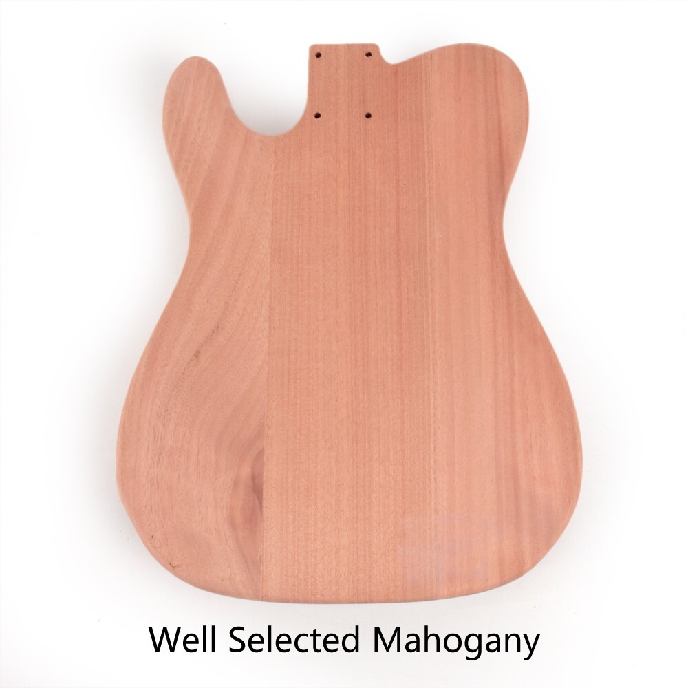 DIY electric TL guitar kits canadian maple neck mahogany body flat headstock