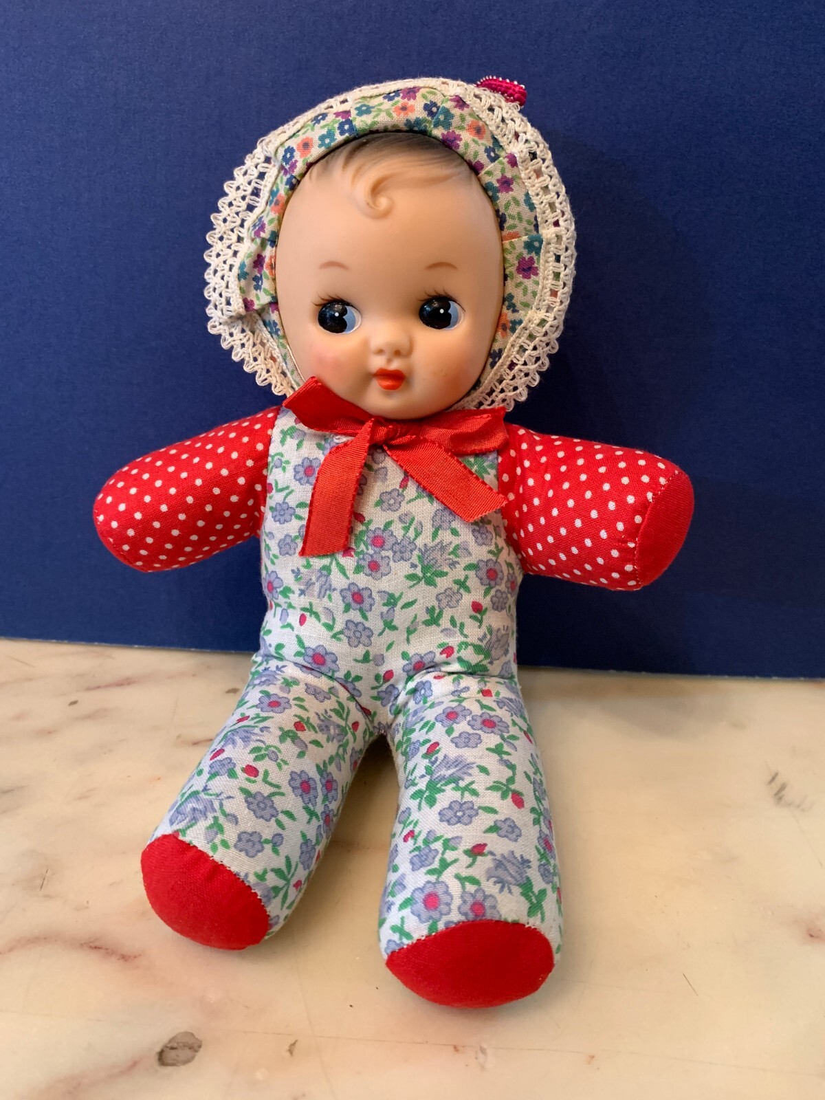 VINTAGE toy doll BABY RED CHINA