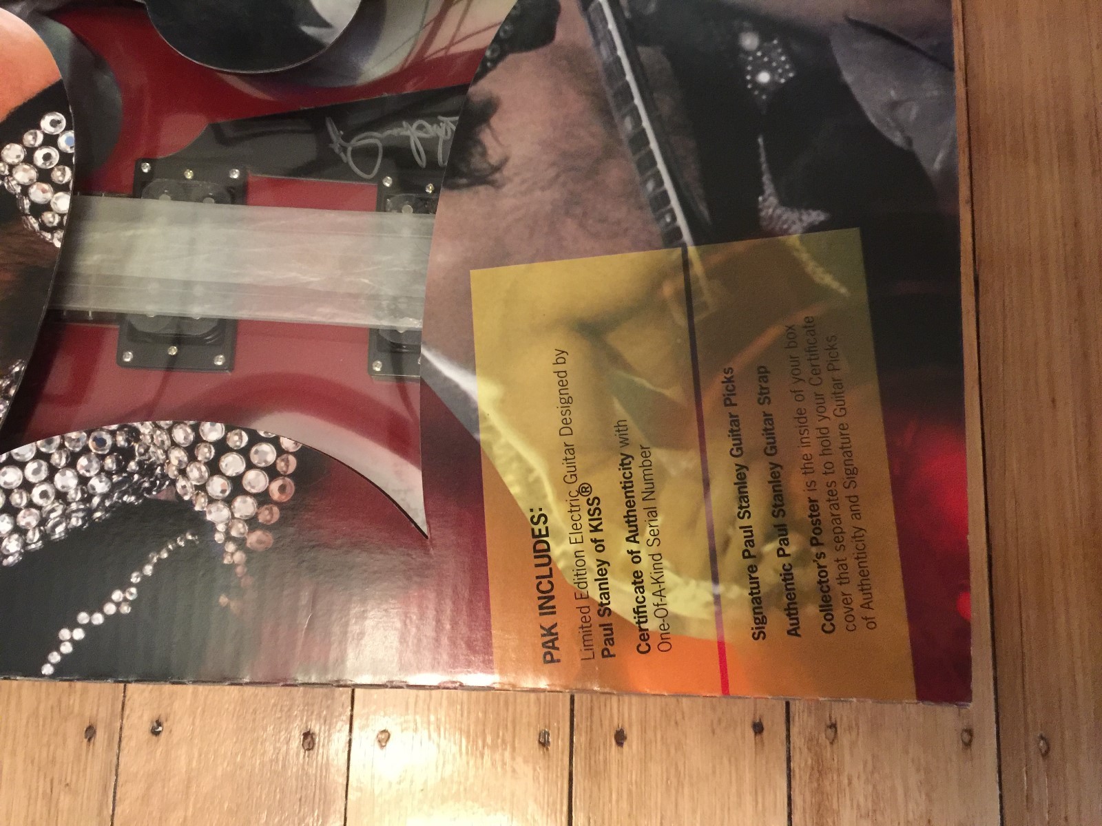 Paul Stanley Designed & Signed Red Kiss Electric Guitar – Limited Edition – Rare