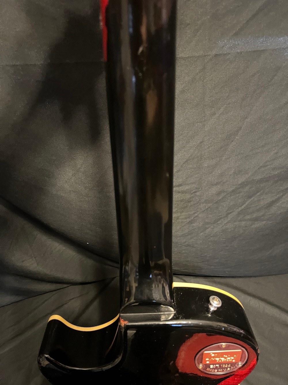 2017 Gibson Custom Shop Les Paul Standard Painted Over Aged Ebony Cherry/Sunburs