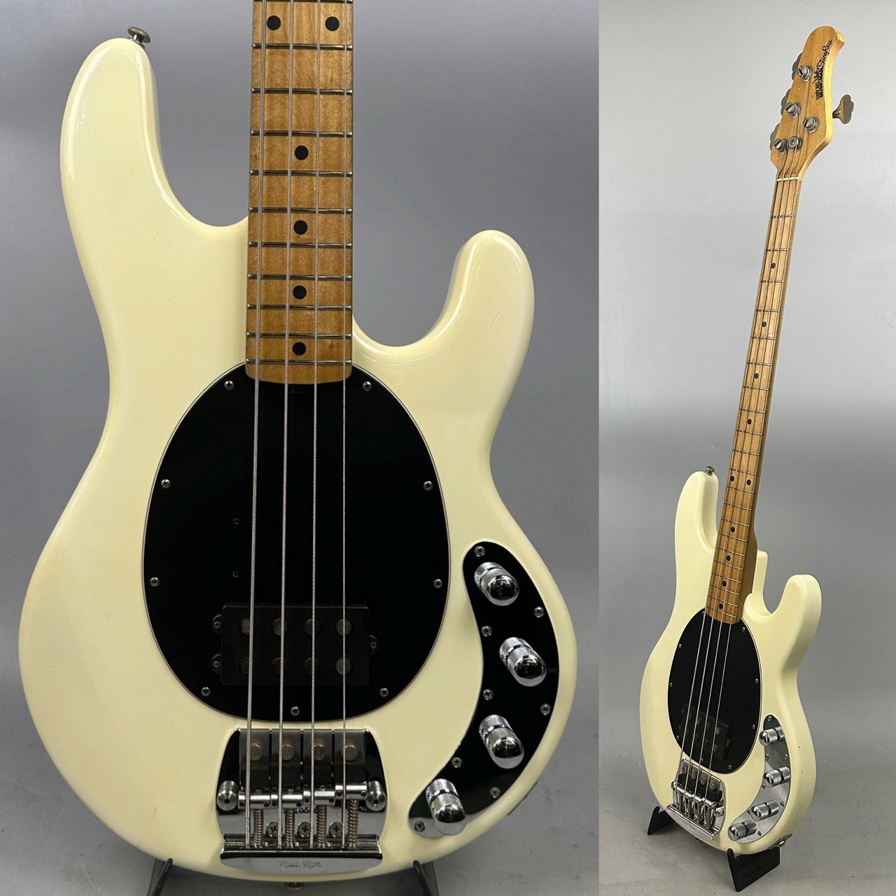 [Music Man] StingRay EX Maple White 1997 Used Ash Body Maple Neck White Gig Case
