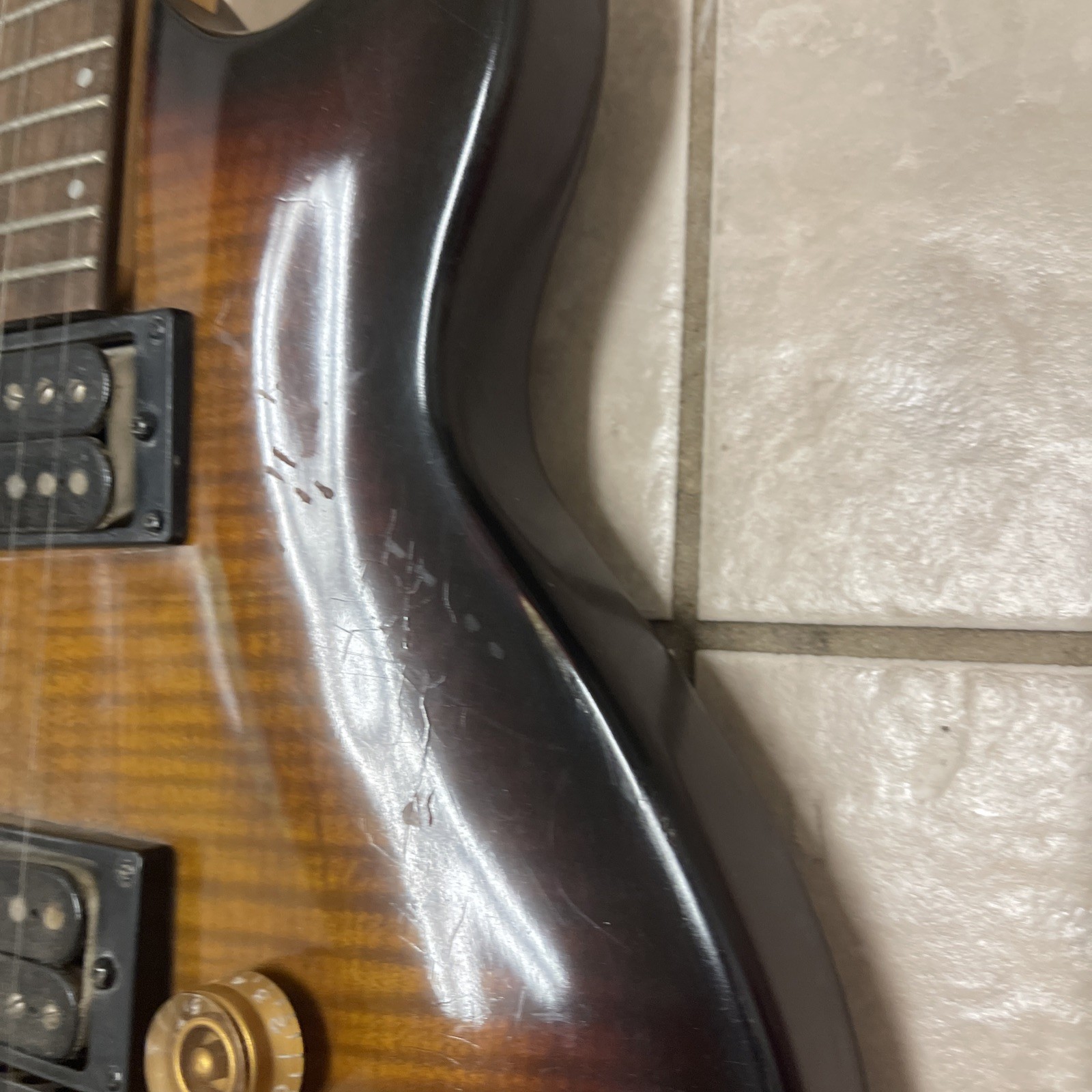 Vintage Vantage VS Electric Sunburst Guitar