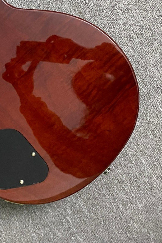 Standard 6-string electric guitar, flame maple top, free shipping to the US.
