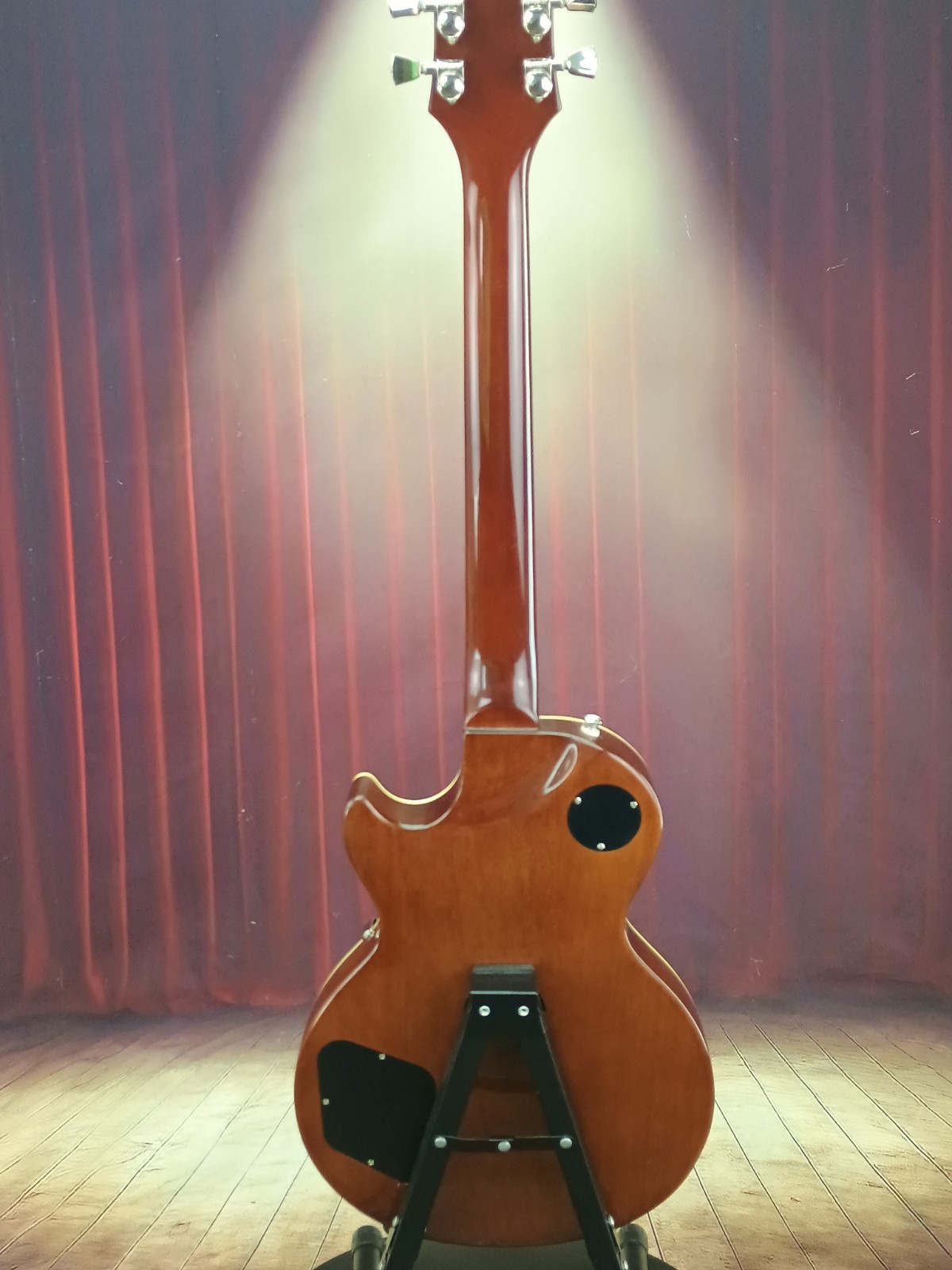 epiphone les paul 60’s Modern Candy Apple Red Top With Mohongey Back Black Pickg