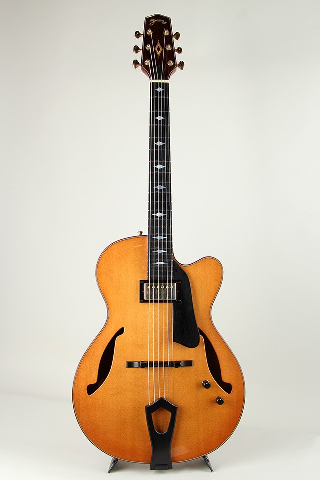 Grimes 15″ Custom Archtop Koa Back Natural Used Jazz Guitar